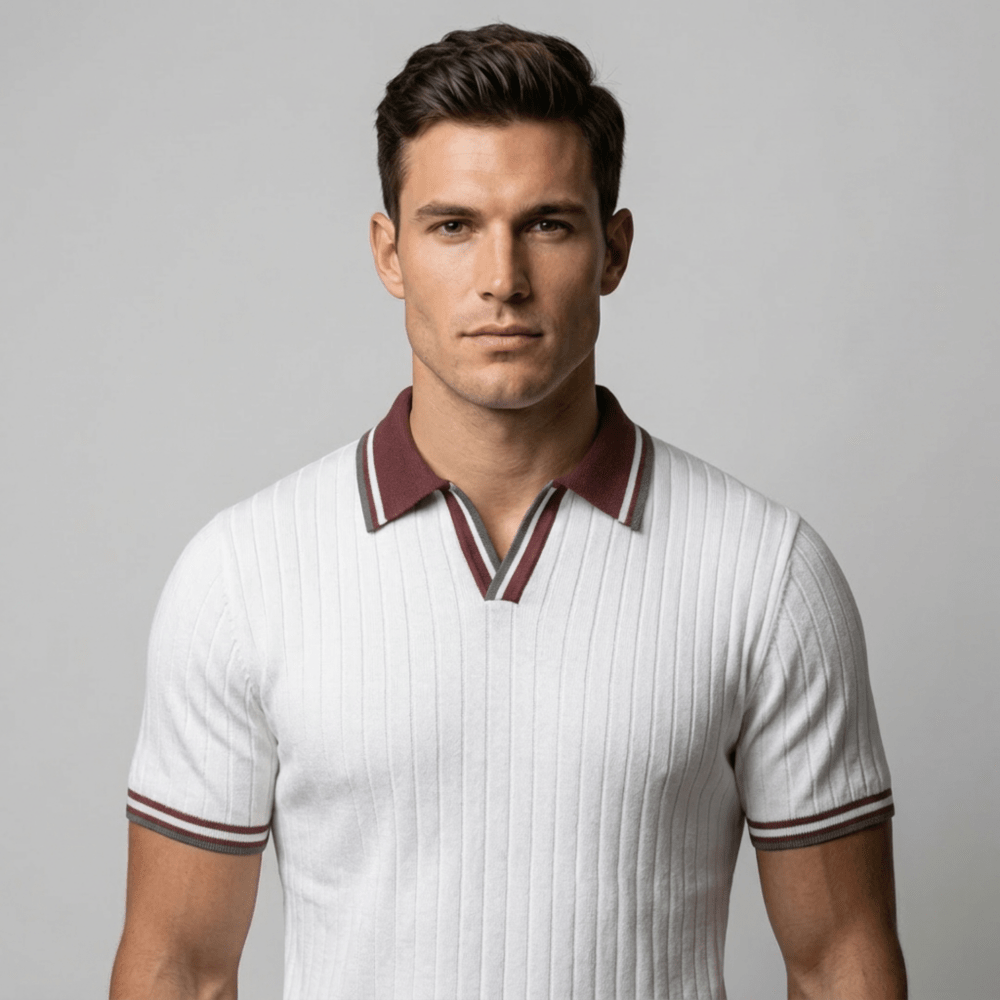 Lucca™ - Strickpolo mit Kontrastkragen - Aurélie Mode