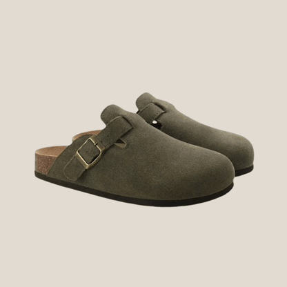 Luke™ - Herren Wildleder Clog – Bequeme Pantolette mit ergonomischem Fußbett - Aurélie Mode