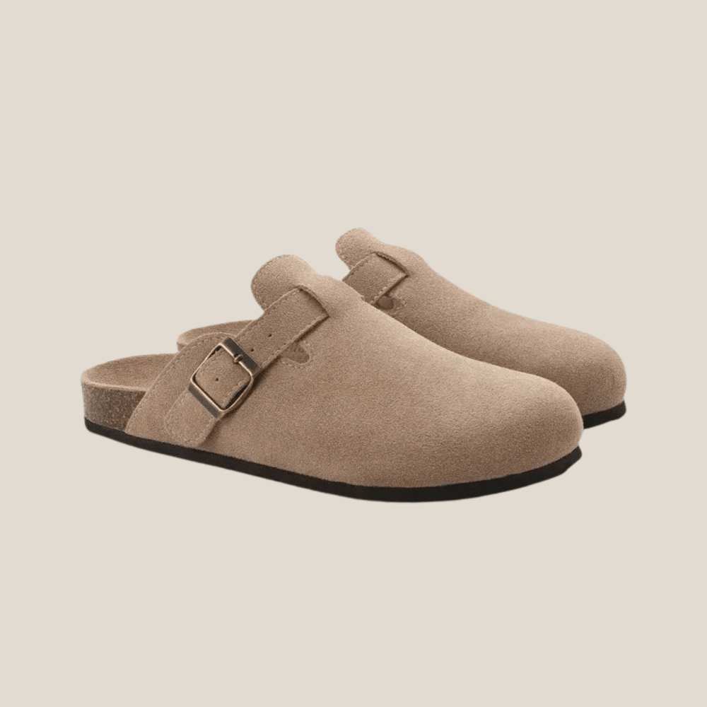 Luke™ - Herren Wildleder Clog – Bequeme Pantolette mit ergonomischem Fußbett - Aurélie Mode