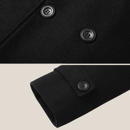 Marcello™ – Manteau double boutonnage élégant en laine premium - Aurélie Mode