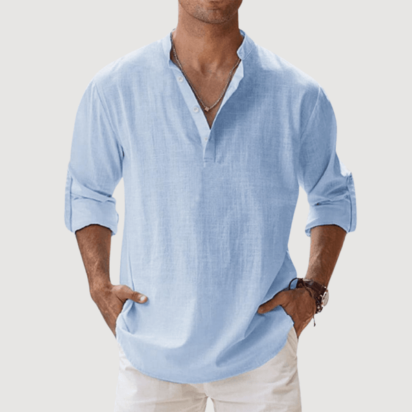 Mason™ - Atmungsaktives Leinenhemd - Aurélie Mode