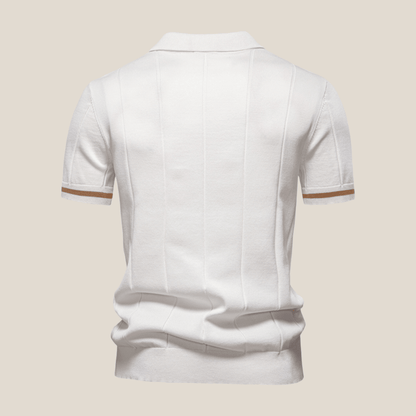 Parma™ - Geripptes Zip - Polo mit Ärmelstreifen - Aurélie Mode