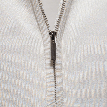 Parma™ - Geripptes Zip - Polo mit Ärmelstreifen - Aurélie Mode