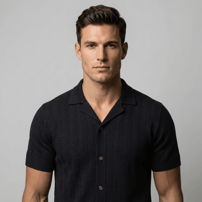 Portofino™ - Elegantes Strickhemd mit Knopfleiste - Aurélie Mode