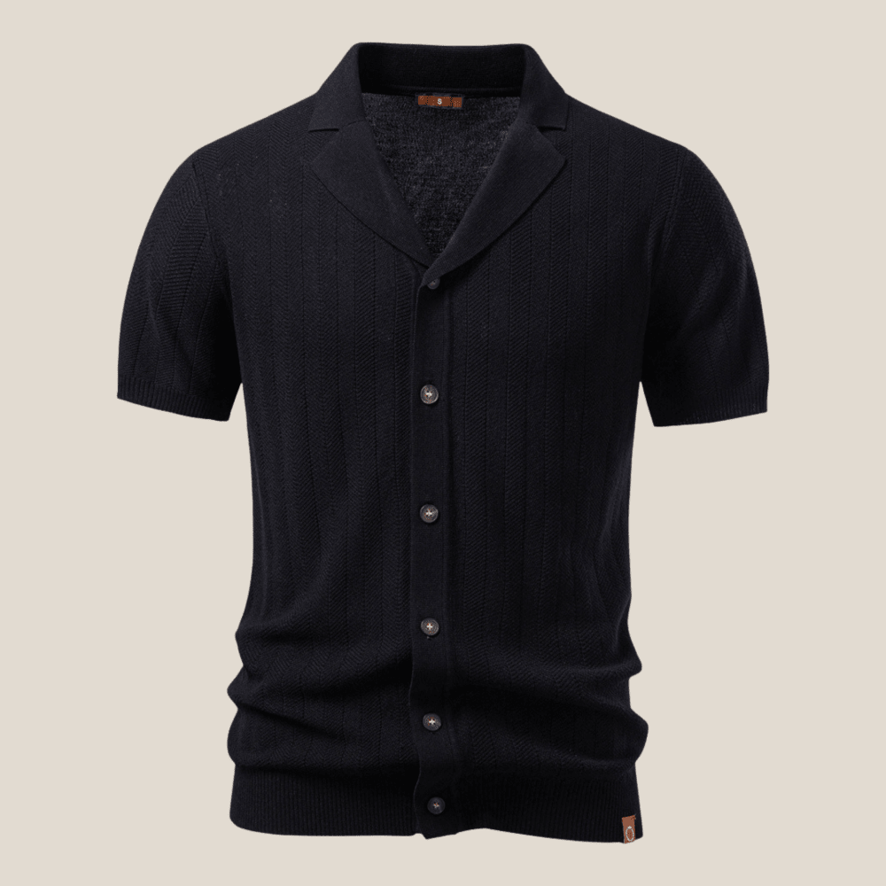 Portofino™ - Elegantes Strickhemd mit Knopfleiste - Aurélie Mode