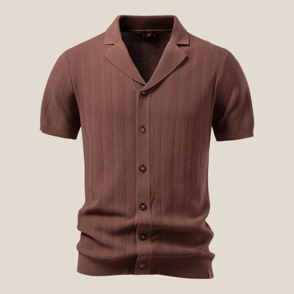 Portofino™ - Elegantes Strickhemd mit Knopfleiste - Aurélie Mode