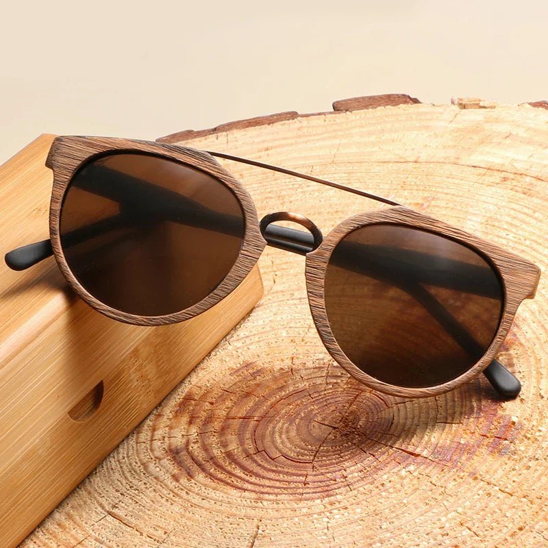 Premium Holz - Sonnenbrille Romeo™ - Aurélie Mode