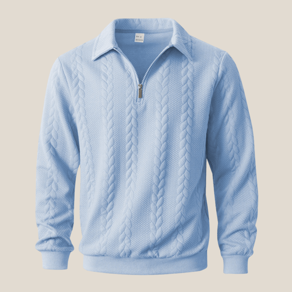 Ravello™ – Italienisches Quarter Zip Polo - Aurélie Mode