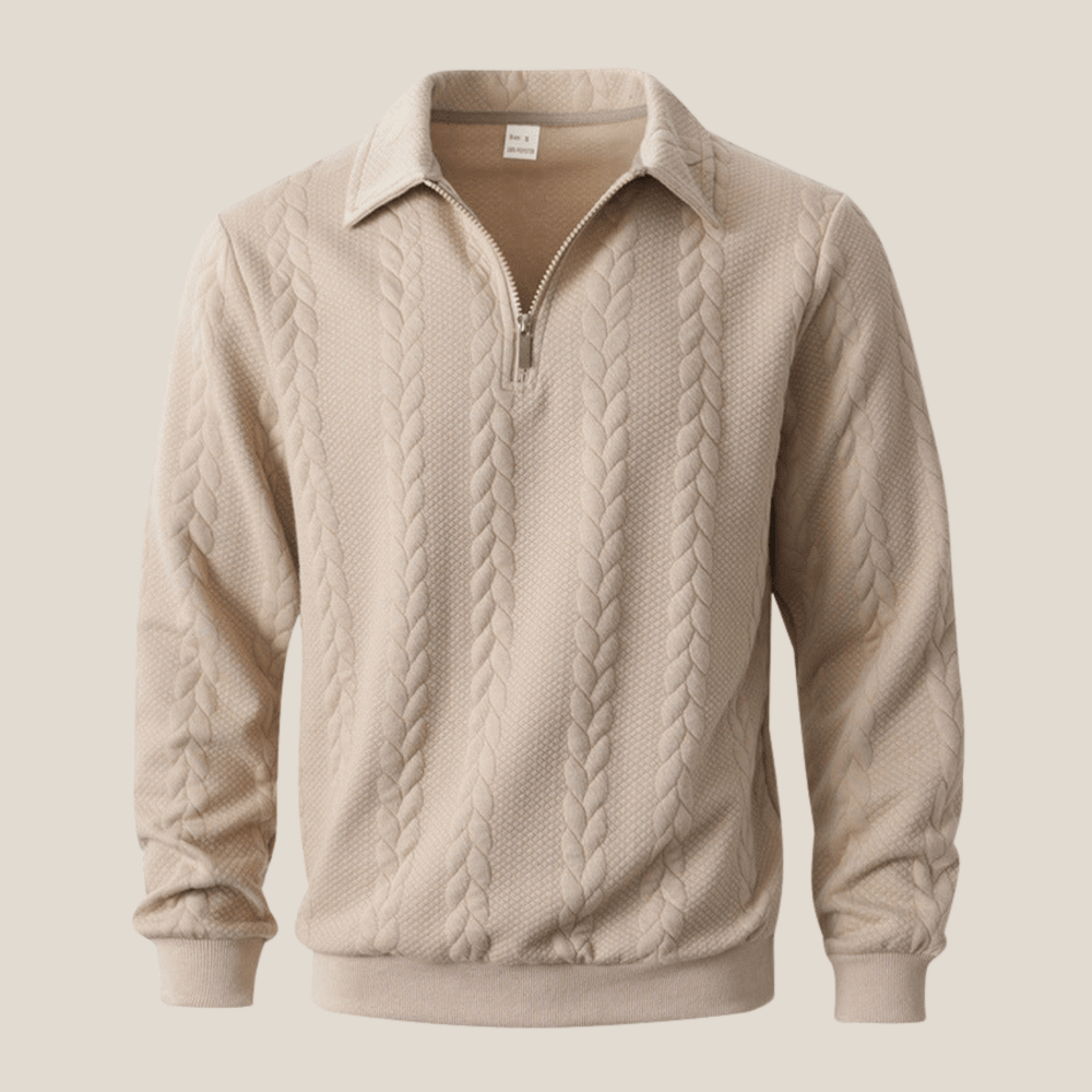 Ravello™ – Italienisches Quarter Zip Polo - Aurélie Mode