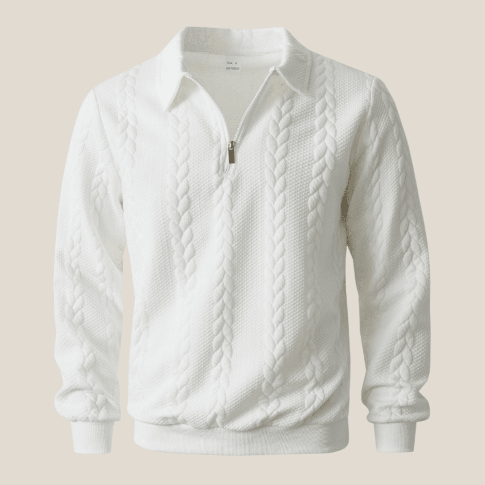 Ravello™ – Italienisches Quarter Zip Polo - Aurélie Mode