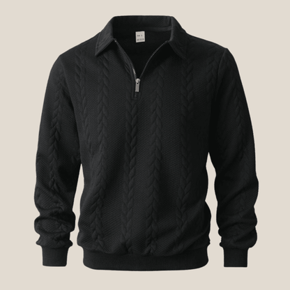 Ravello™ – Italienisches Quarter Zip Polo - Aurélie Mode