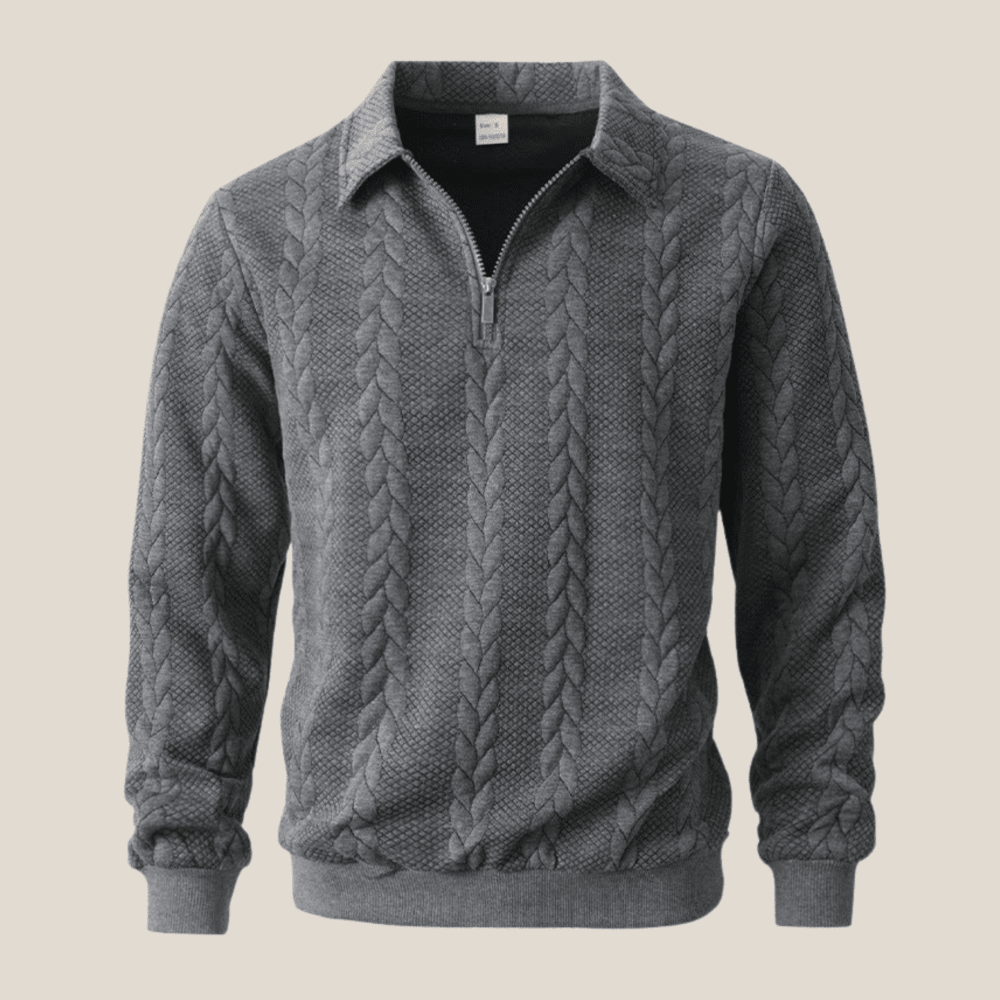 Ravello™ – Italienisches Quarter Zip Polo - Aurélie Mode