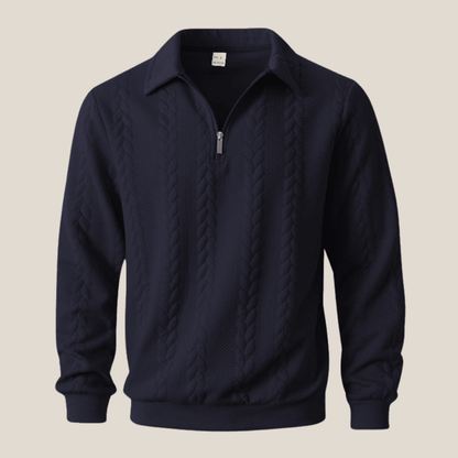 Ravello™ – Italienisches Quarter Zip Polo - Aurélie Mode