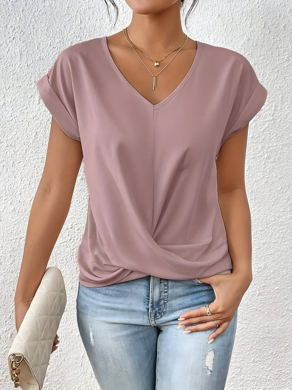 Sandra™ - Elegantes Twist - Front V - Ausschnitt Top - Aurélie Mode