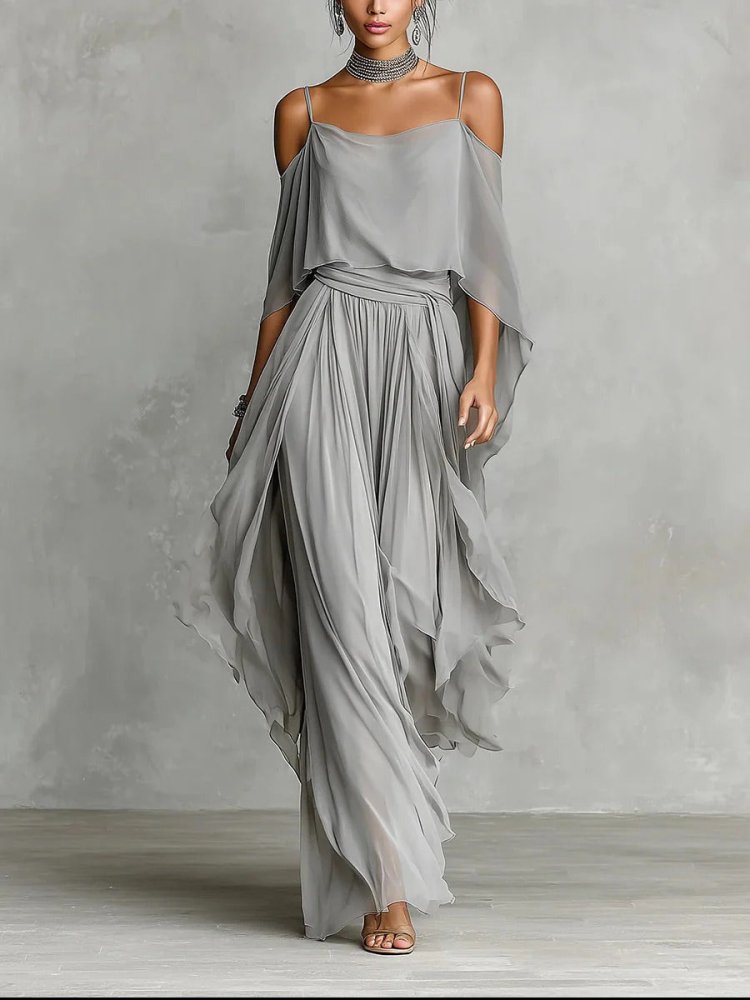 Selene™ - Elegantes Fließendes Maxikleid - Aurélie Mode