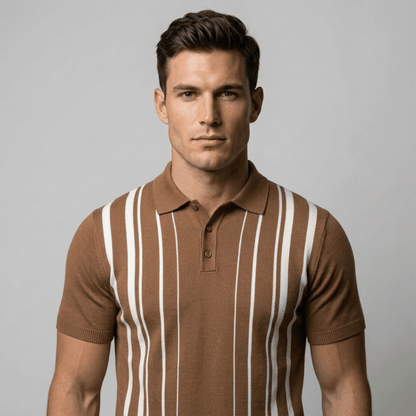 Siena™ - Klassisches Strickpolo mit Streifen - Aurélie Mode