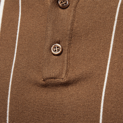 Siena™ - Klassisches Strickpolo mit Streifen - Aurélie Mode