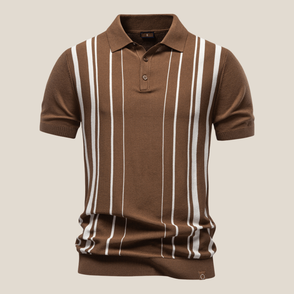 Siena™ - Klassisches Strickpolo mit Streifen - Aurélie Mode