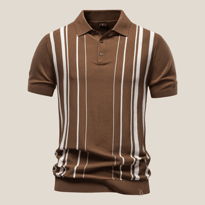 Siena™ - Klassisches Strickpolo mit Streifen - Aurélie Mode