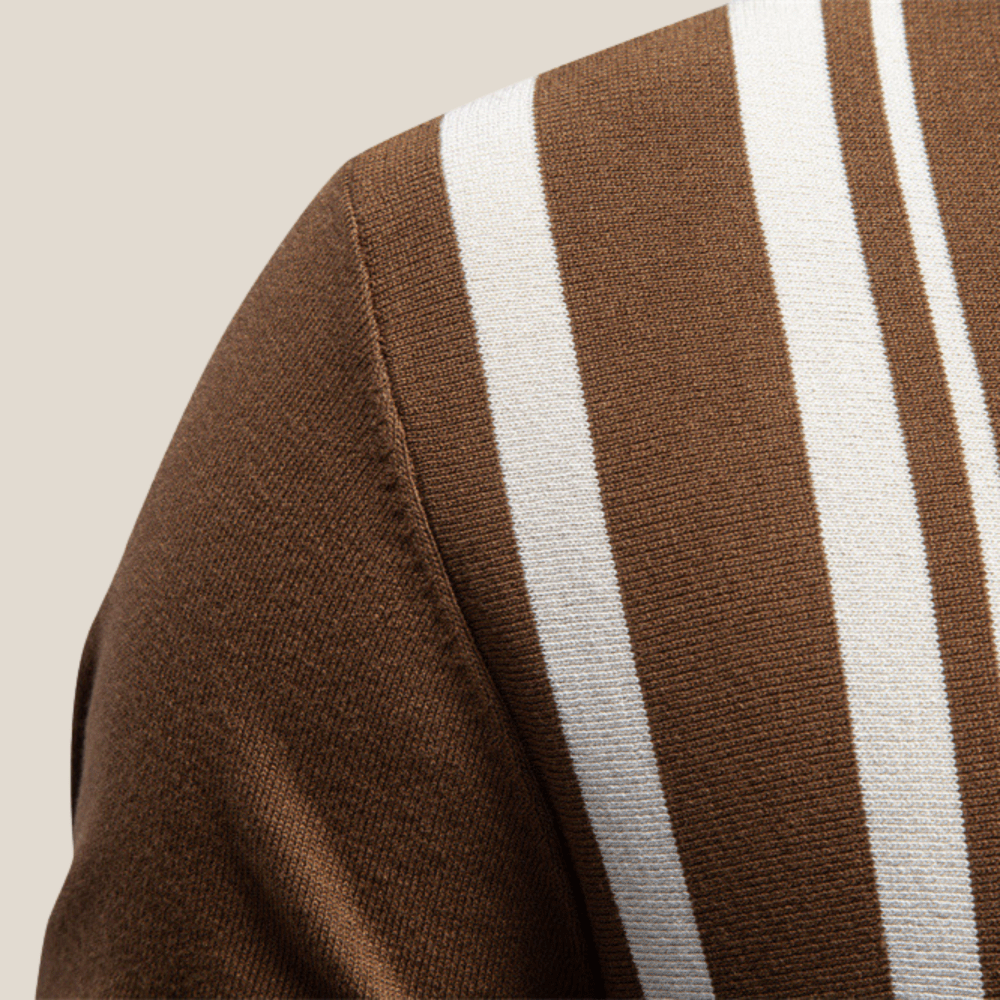 Siena™ - Klassisches Strickpolo mit Streifen - Aurélie Mode