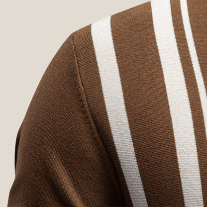 Siena™ - Klassisches Strickpolo mit Streifen - Aurélie Mode