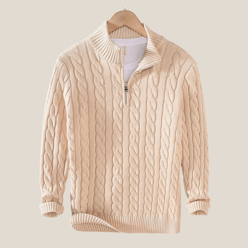 TAEBAEK Zip - Kabelpullover - Aurélie Mode