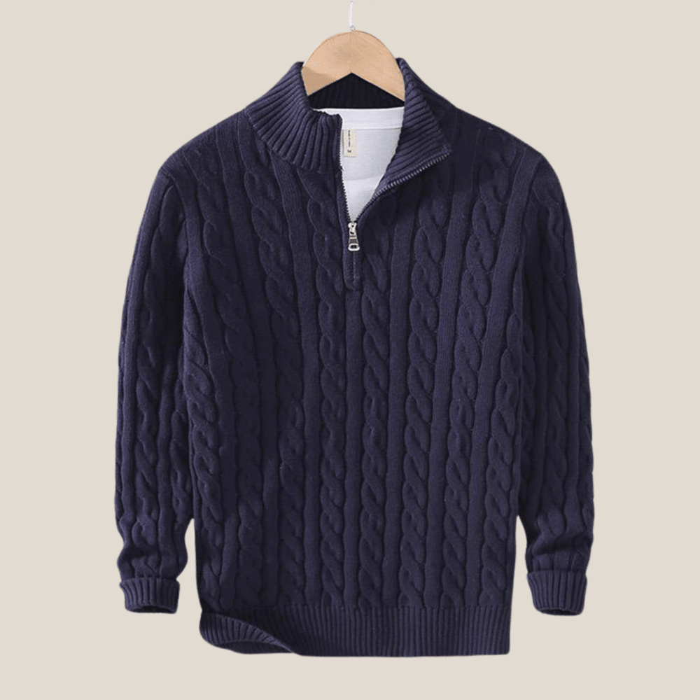 TAEBAEK Zip - Kabelpullover - Aurélie Mode