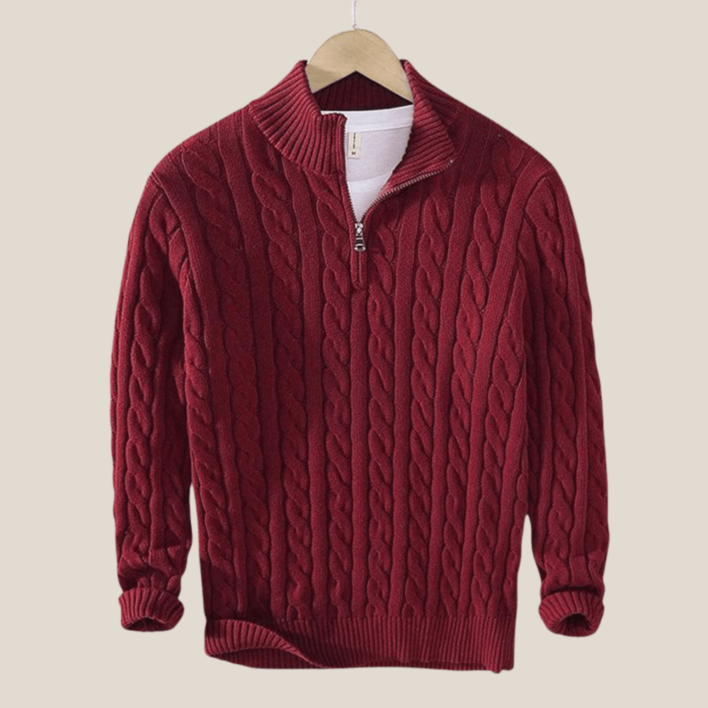 TAEBAEK Zip - Kabelpullover - Aurélie Mode