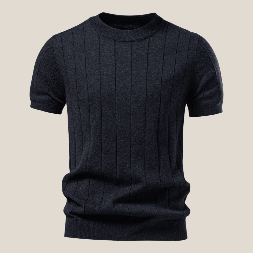 Torino™ - Geripptes Strick - T-Shirt - Aurélie Mode