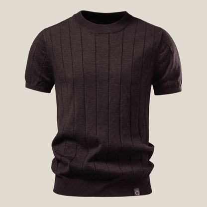 Torino™ - Geripptes Strick - T-Shirt - Aurélie Mode