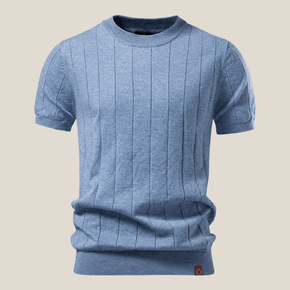 Torino™ - Geripptes Strick - T-Shirt - Aurélie Mode