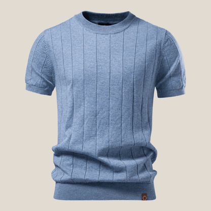 Torino™ - Geripptes Strick - T-Shirt - Aurélie Mode