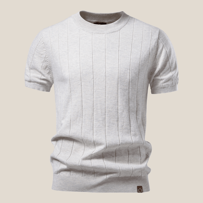 Torino™ - Geripptes Strick - T-Shirt - Aurélie Mode