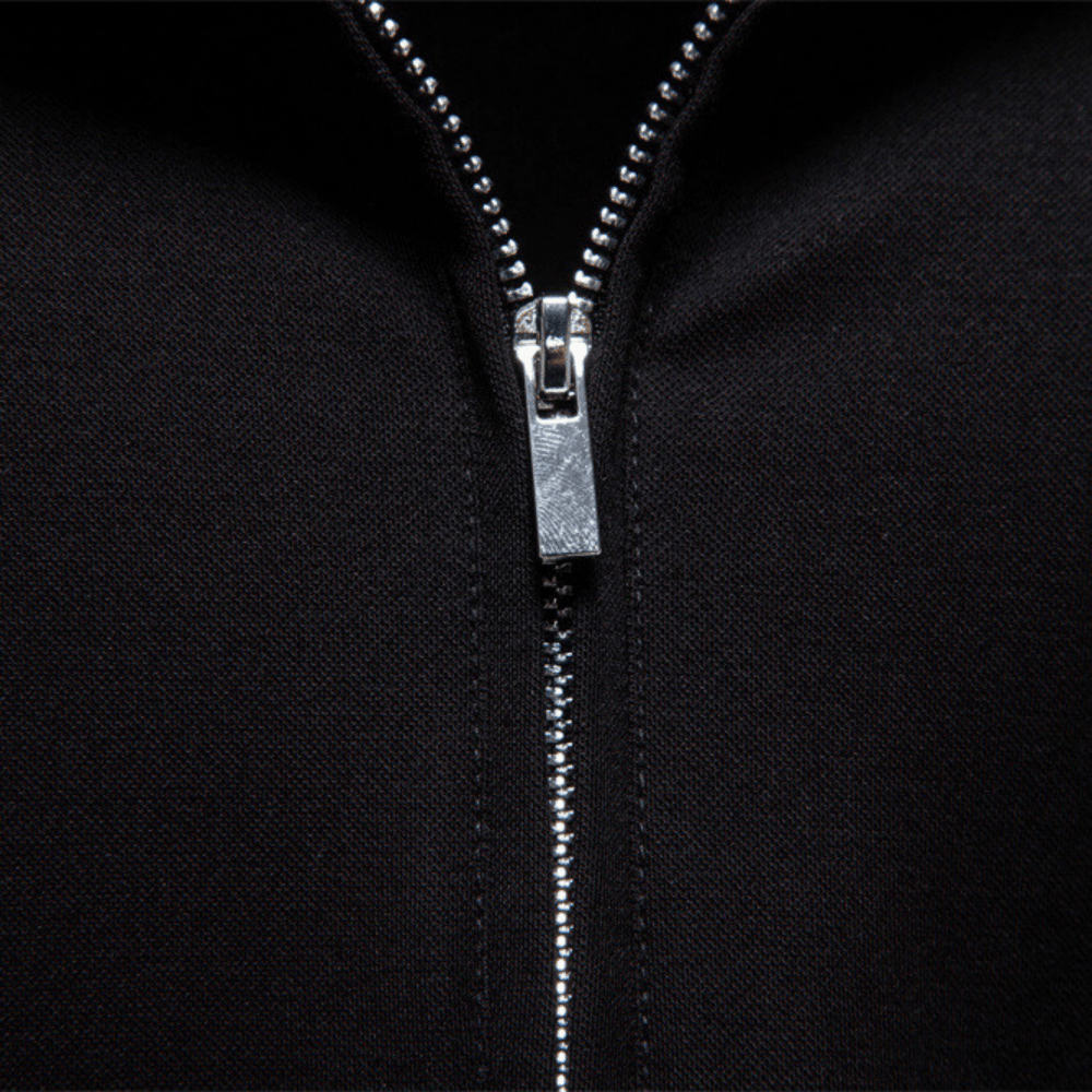 Trento™ - Sportliches Zip - Polo mit Streifendetails - Aurélie Mode