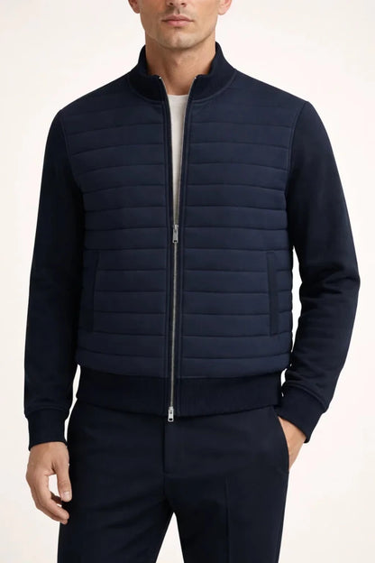Urban™ - Gepolsterte Jacke in Marineblau - Aurélie Mode
