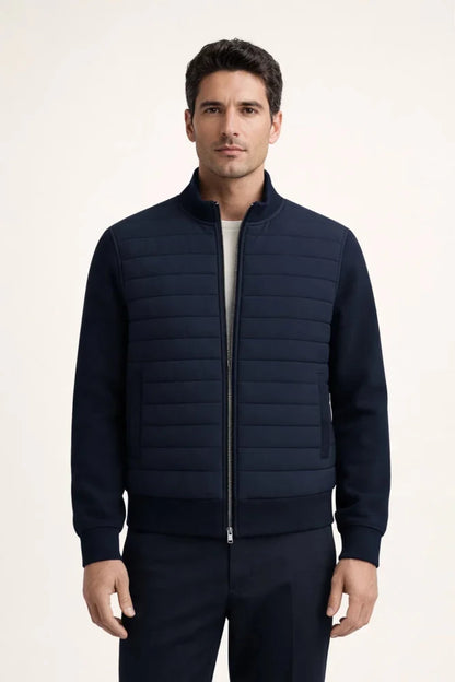 Urban™ - Gepolsterte Jacke in Marineblau - Aurélie Mode