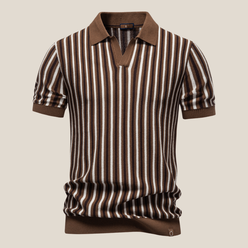 Verona™ - Gestreiftes Retro - Strickpolo - Aurélie Mode