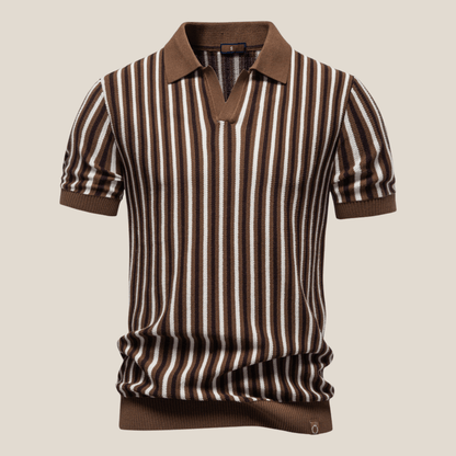 Verona™ - Gestreiftes Retro - Strickpolo - Aurélie Mode