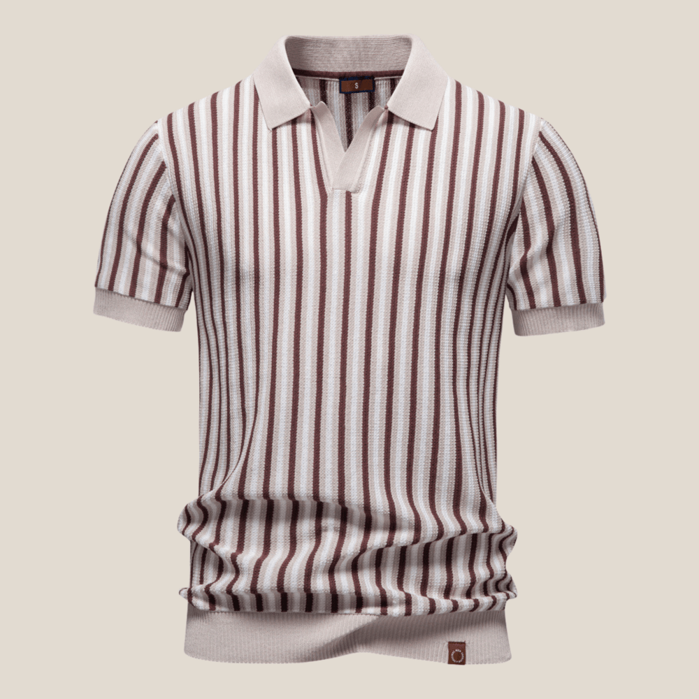 Verona™ - Gestreiftes Retro - Strickpolo - Aurélie Mode